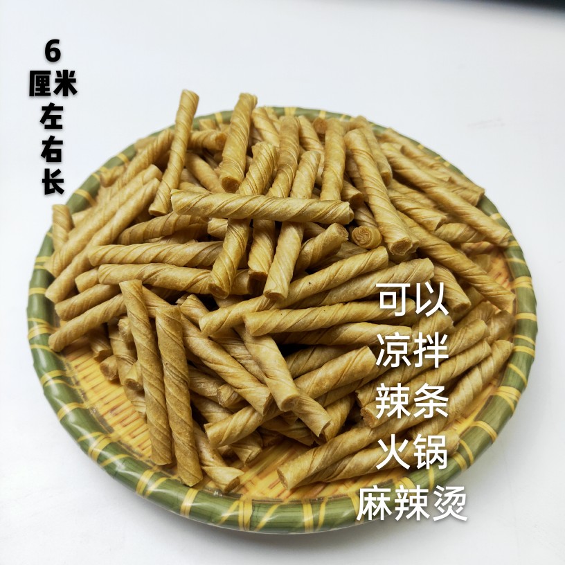 豆筋丁干豆筋豆制品干货手撕豆皮腐竹豆棒豆卷人造素肉豆筋棍散装 - 图0