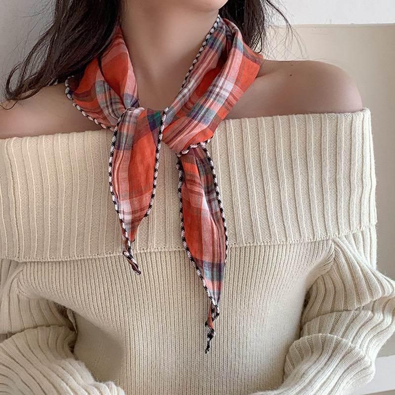 韩版森系春秋文艺棉麻护颈三角巾日系包头女士小披肩领巾薄款围巾,淘宝优惠券,粉丝福利购,淘宝优惠卷