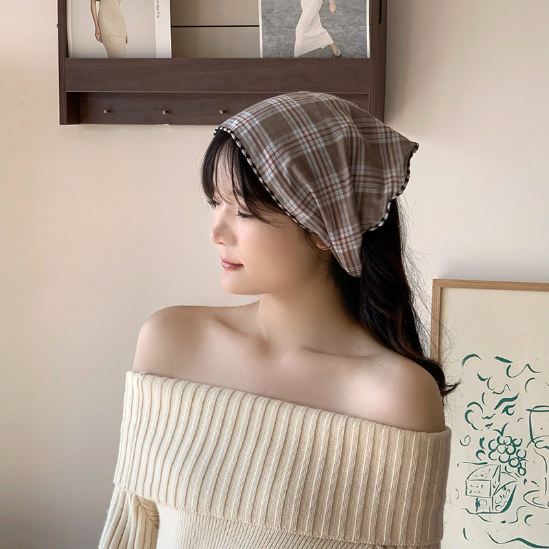 韩版森系春秋文艺棉麻护颈三角巾日系包头女士小披肩领巾薄款围巾,淘宝优惠券,粉丝福利购,淘宝优惠卷