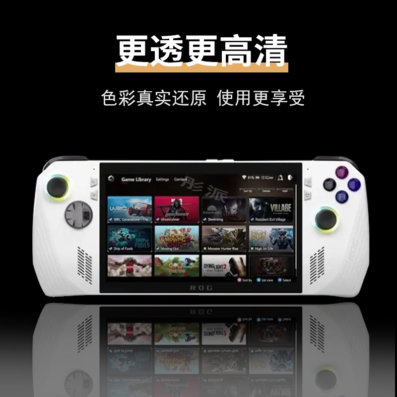 适用ROG Ally X掌机钢化膜7寸贴膜华硕ROG Ally游戏机保护膜玩家国度掌上游戏机屏幕玻璃膜高清防指纹 - 图1