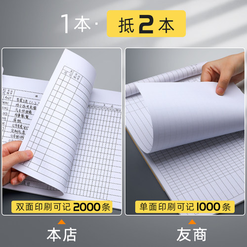 收支明细账本记账本手帐明细账营业额记录本台账现金日记家庭全套每日流水会计用品办公店铺营业收入支出商用 - 图1