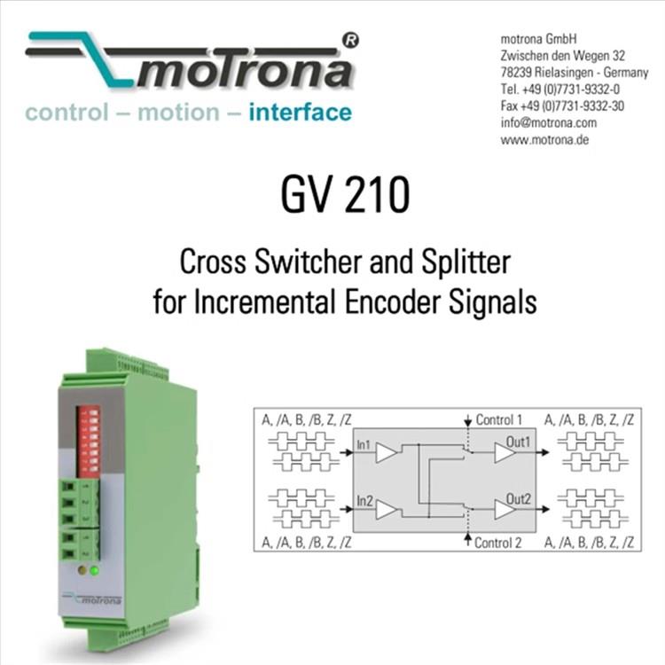 定制-德国Motrona脉冲分配器GV210GV204GV470471编码器信号切换模 - 图2