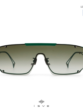 钛架镂空一体式方形风镜太阳镜