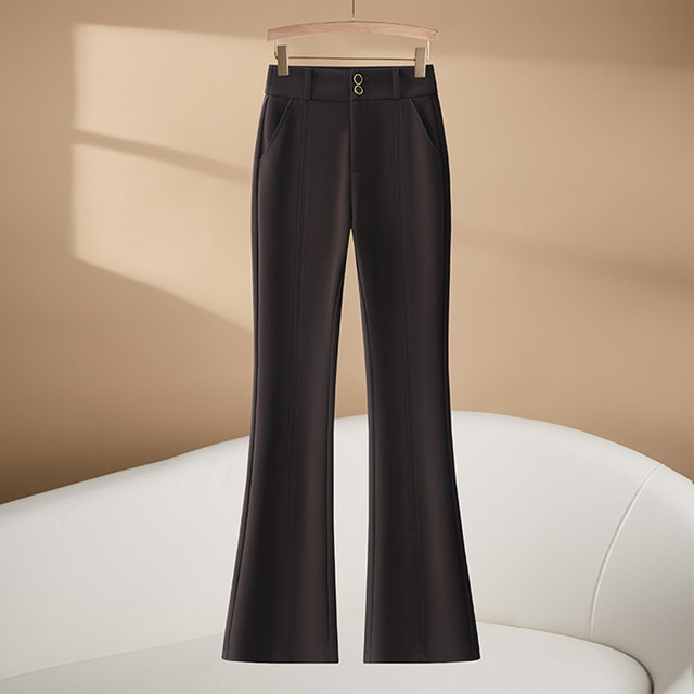 High-waisted fashionable work-style trousers for women to tighten their belly and lift their hips