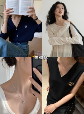 捡漏！两面戴！红人店同品质149+流光马蹄贝母项链X611