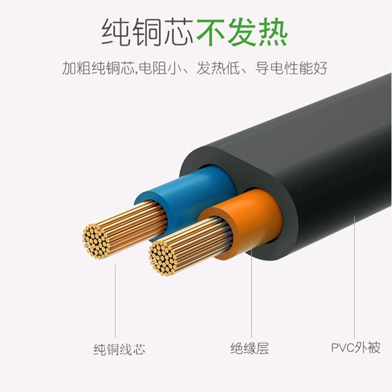 适用TCL雷鸟电视机85q6e 98C78E电源线75寸85寸两头2插孔品字23米 - 图1