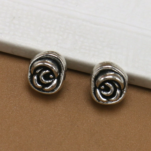 Аксессуар, металлические аксессуары, двусторонние плетеные бусины ручной работы