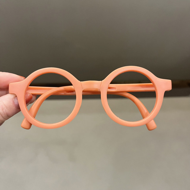 Round glasses without lenses for children foldable glasses frame
