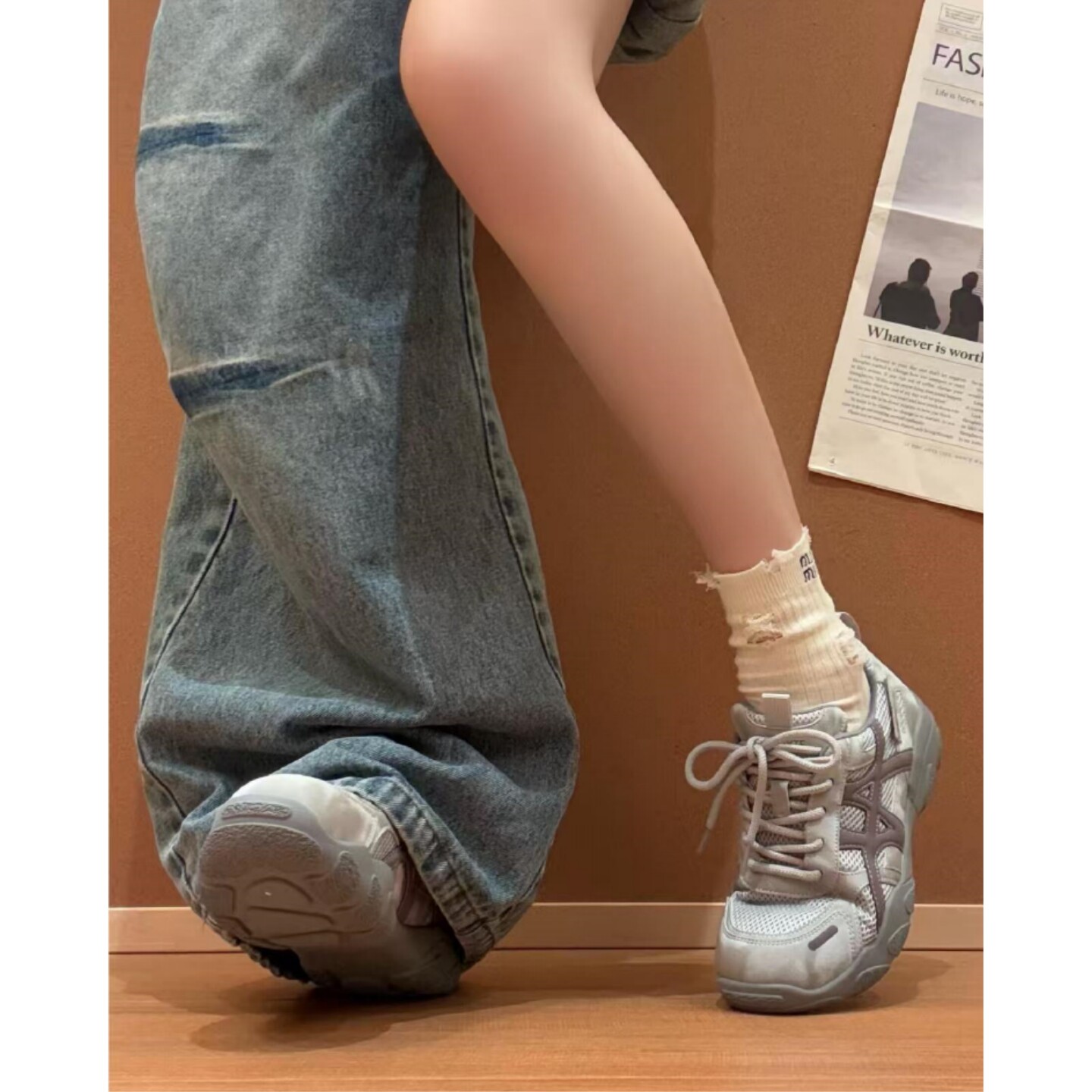 小众德训鞋女2025秋冬新款巨好看小白鞋厚底爆款休闲运动阿甘女鞋,淘宝优惠券,粉丝福利购,淘宝优惠卷