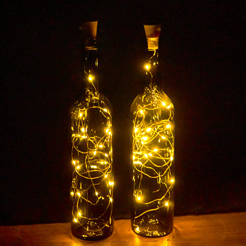 太阳能瓶塞灯串灯氛围灯民宿小庭院灯铜线发光酒瓶子盖户外装饰灯,淘宝优惠券,粉丝福利购,淘宝优惠卷