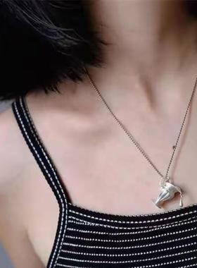 花瓶水滴吊坠项链金属瓶子毛衣链