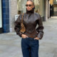 KLIOU American street fashion cool fashion personality PU leather zipper jacket women's niche irregular slimming short top