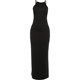KLIOU super hot sister style fashionable black halterneck sleeveless dress for women slimming and revealing backpack buttocks long skirt trendy