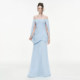 KLIOU temperament, gentle atmosphere, retro one-shoulder dress, women's niche pleated slimming hot girl long dress trendy