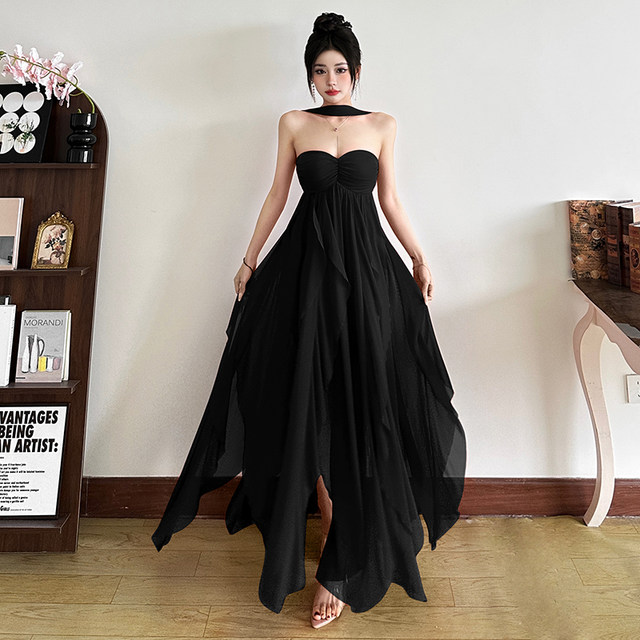 Bright, sweet and cool halterneck dress
