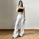High-waisted sweet and cool girly trousers, versatile trousers