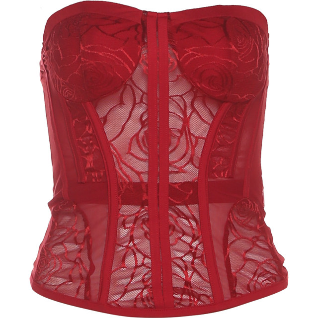 KLIOU Christmas party atmosphere wear mesh tube top vest pleated streamers slimming hip skirt