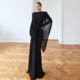KLIOU niche designer style retro elegant dress women's fashion slim and versatile hot girl long skirt
