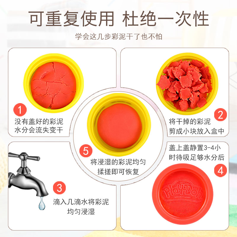 培乐多彩泥创意厨房系列儿童玩具 纽凯伦母婴彩泥/橡皮泥