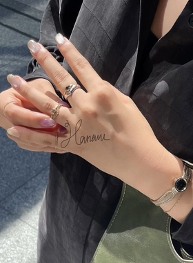 日本阿卡古董限定雕花复古戒指