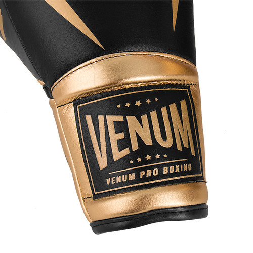 VENUM毒液PRO BOXING GLOVES职业专业拳击限量定制款比赛拳套黑金 - 图3