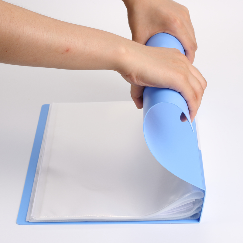 齐心PF20AK资料册a4文件夹袋多层活页透明插页袋10页20页30页40页60页80页100页档案收纳袋产孕检奖状收集册 - 图2