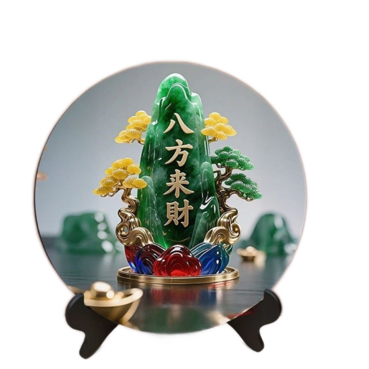 财源滚滚摆件家有招财树八方来财摆画家用旺宅开业送礼相框摆台画,淘宝优惠券,粉丝福利购,淘宝优惠卷