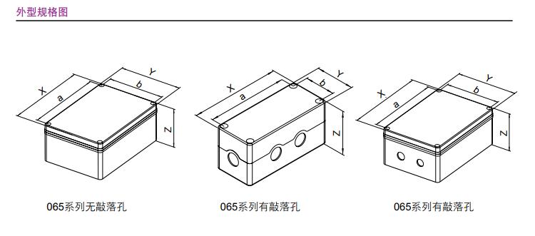 TAYEE上海天逸按钮盒B065密封盒B085 B105 B135 B130接线盒01 02A-图2