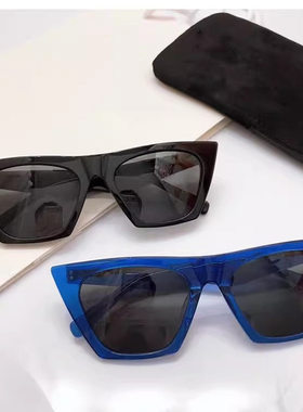 吴印明星同款欧美时尚板材几何形板材墨镜猫眼太阳眼镜个性大脸