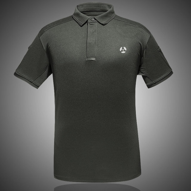 Military fans outdoor quick-drying lapel Polo shirt short-sleeved men's sports sweat-wicking tactical T-shirt