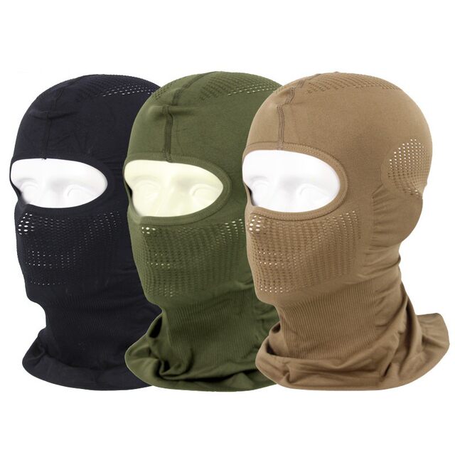 Russian Army Green Cold War Full Face Tactical Hood