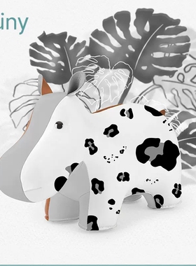 zuny皮质客厅落地装饰摆件