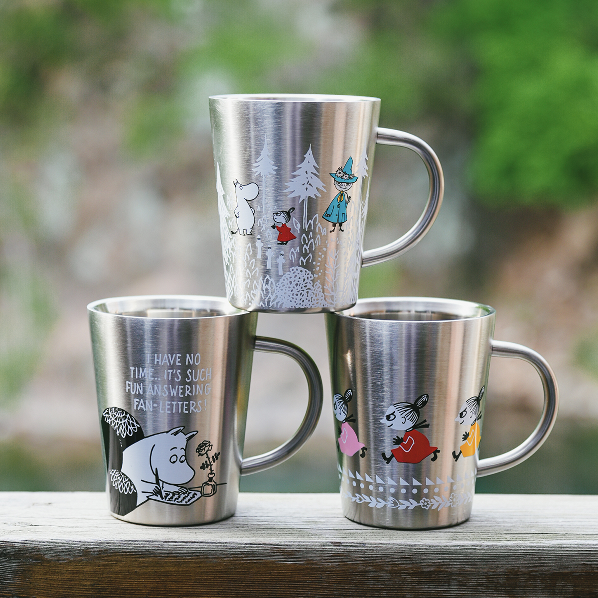 日本进口山加商店moomin姆明不锈钢咖啡马克杯耐摔保温杯子户外杯 - 图0