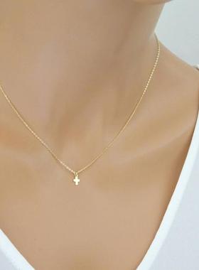 新品美国14K包金女生配饰锁骨链