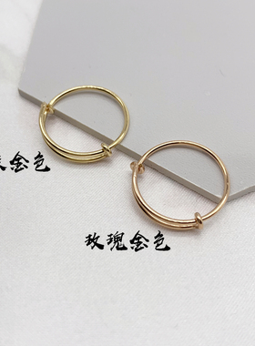 不褪色美国包金纤细叠戴戒指