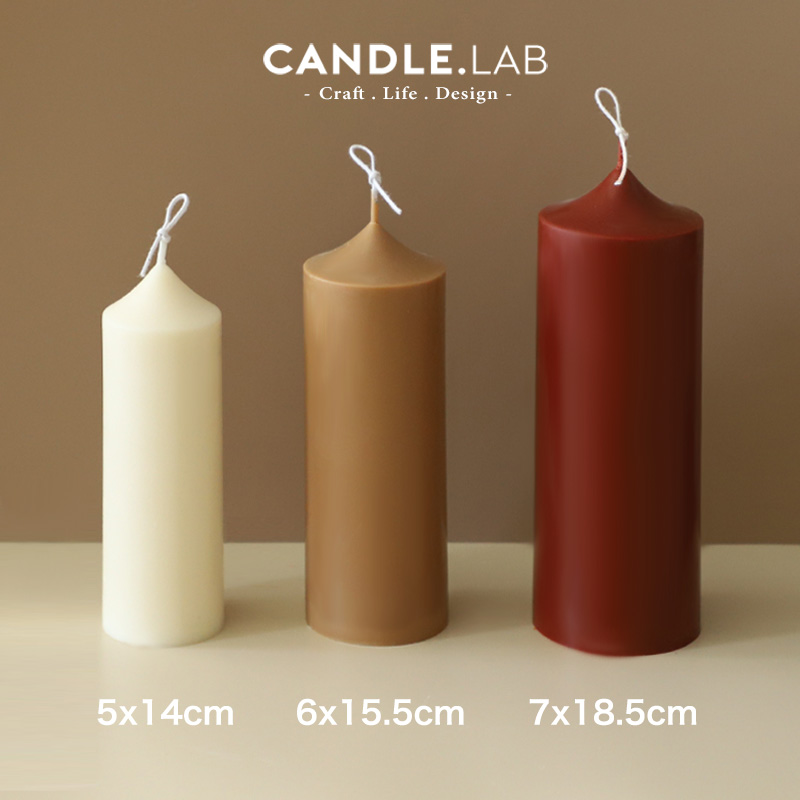 CANDLE.LAB|蜡烛用教堂顶圆柱形PC模具透明硬质塑料模具15-图2