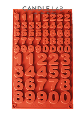 数字字母DIY蜡烛石膏模具