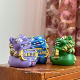 The laughing lion moves, wealth comes with its claws, the lucky mascot lion small ornaments office desktop car decoration