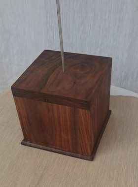 胡桃木墩子道具手摸展示架