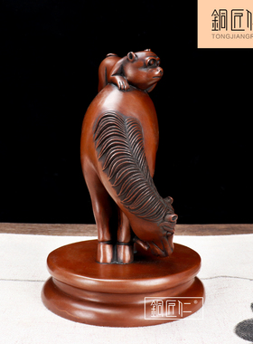 铜匠仁紫铜马摆件铜马摆设家居客厅电视柜办公桌办公室装饰品