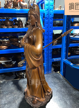 纯铜关羽财神爷佛像供奉开业礼品