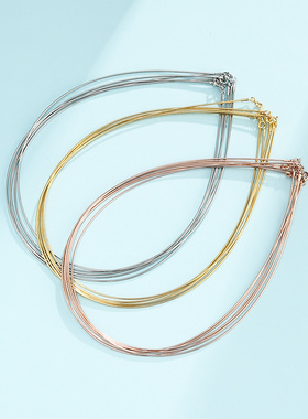 奢金轩意大利纯银蛇骨链项圈项链