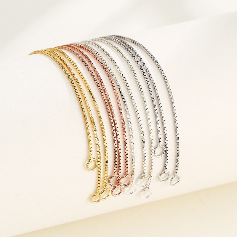 925纯银diy耳环配件盒子项链加长延长尾链耳钉配件长耳线流苏材料,淘宝优惠券,粉丝福利购,淘宝优惠卷