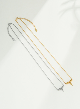 奢金轩s925银女珍珠项链空托