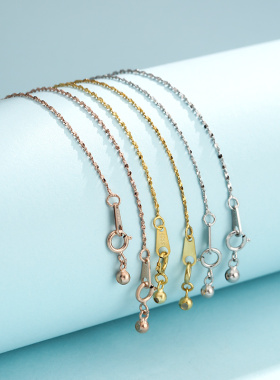 s925纯银锁骨链简约纯珠子项链