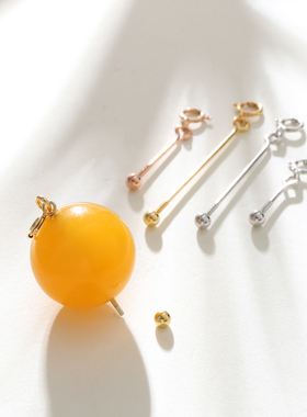 925纯银通孔吊坠弹簧扣项链吊坠