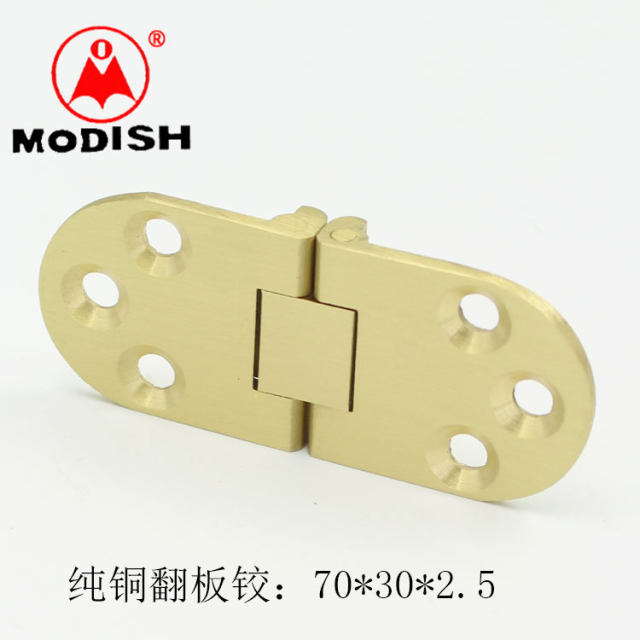 Copper flip hinge table type folding waist hinge table top hinge