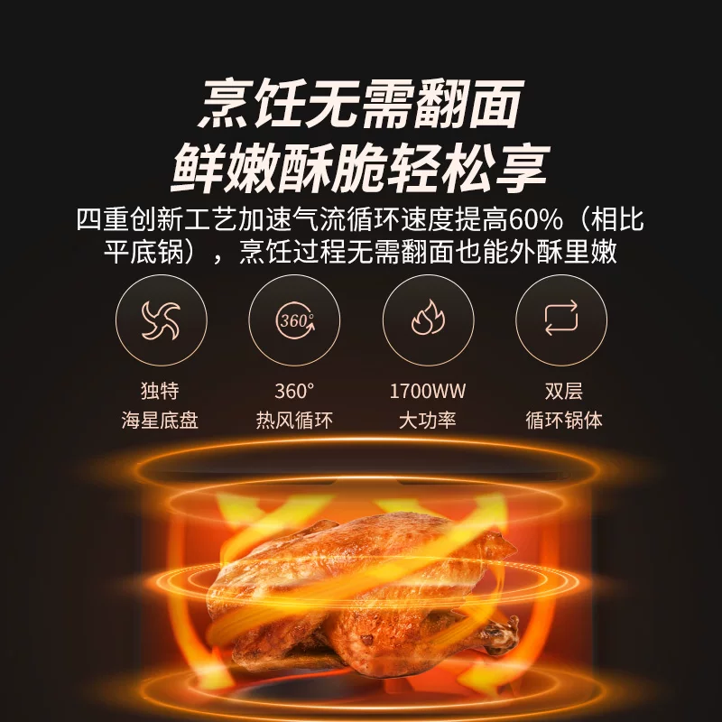 П Philips Visual Air Fryed Top Ten Brand Family Factory Official Flagship Store New Smart Pot Fryer 9257