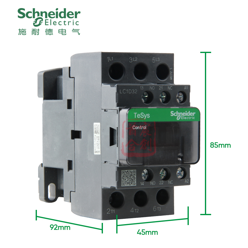 施耐德交流接触器LC1D32M7C F Q B 32A线圈电压24v 110v 220v电梯 - 图2