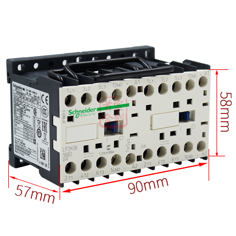 施耐德直流接触器LP2K0610BD 0901BD 0910BD 1201BD线圈DC24V原装 - 图3